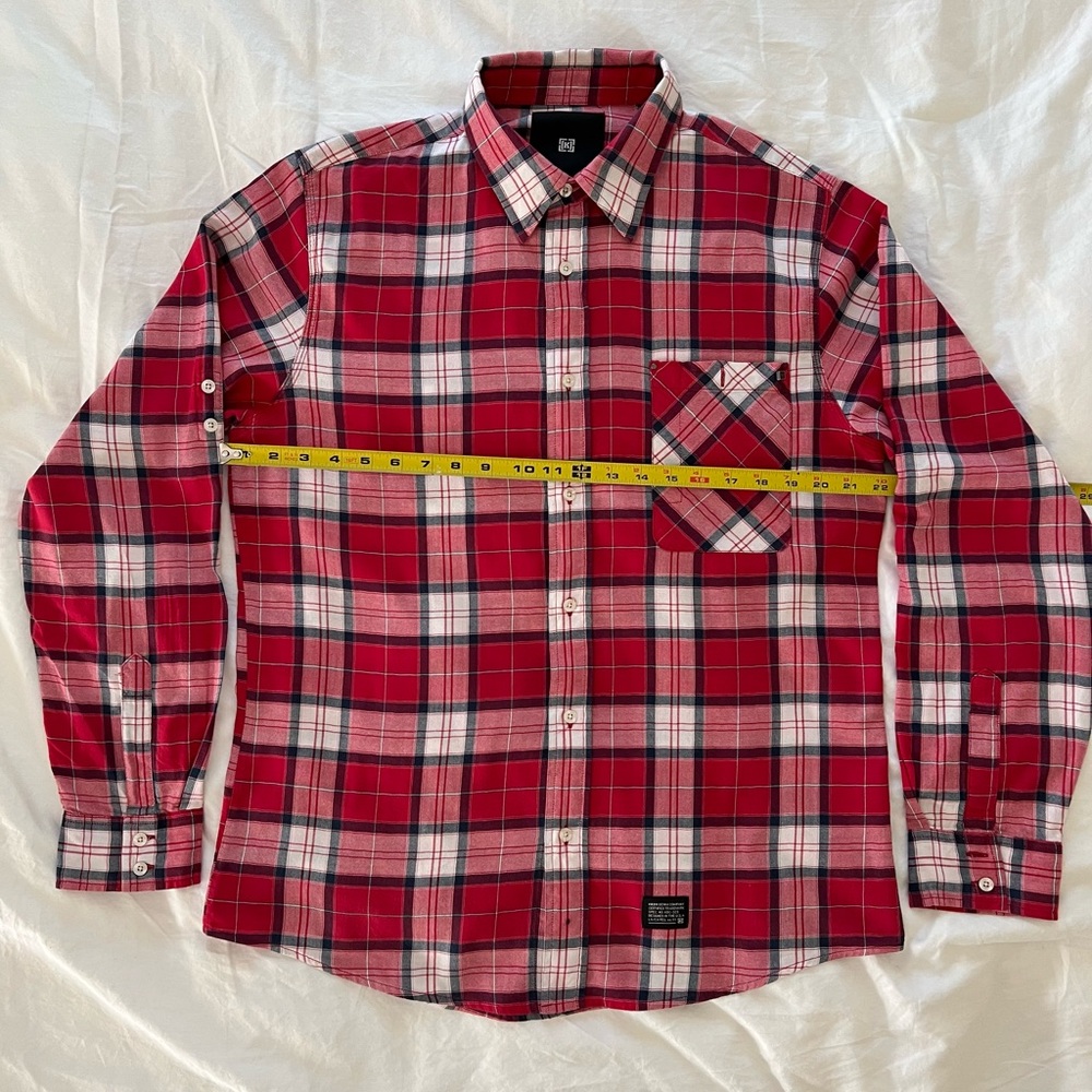 KR3W, Large, Red White Blue, Plaid Shirt, ‘merica